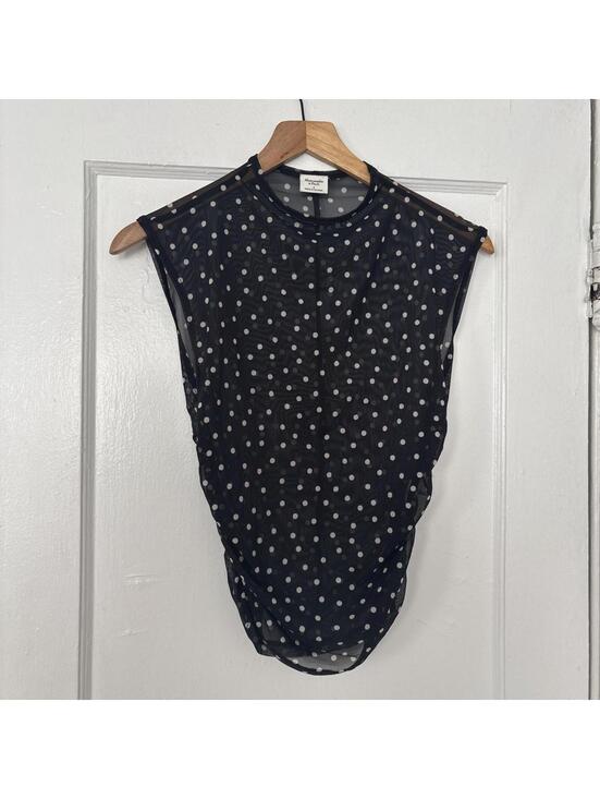 Abercrombie & Fitch Tops - Abercrombie & Fitch Women's Black and Navy Blous